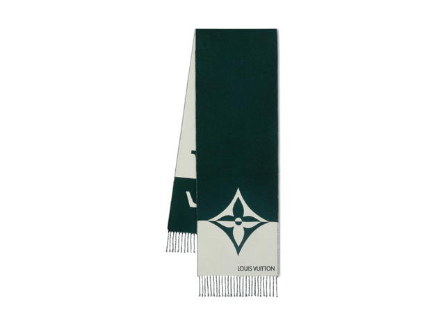 Louis Vuitton Louis Vuitton Graphic Dual Scarf Dark Green - view 1