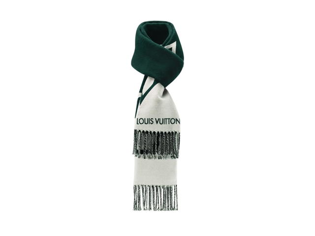 Louis Vuitton Louis Vuitton Graphic Dual Scarf Dark Green - view 2