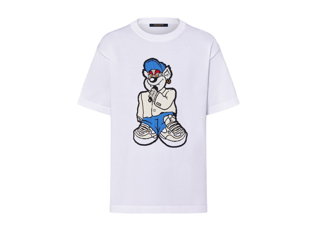 Louis Vuitton Louis Vuitton Graphic Short-Sleeved Knitwear Optical White