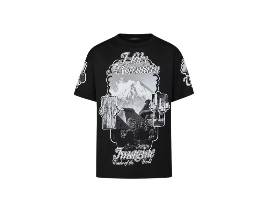 Louis Vuitton Louis Vuitton Holy Mountain Printed T-Shirt Black