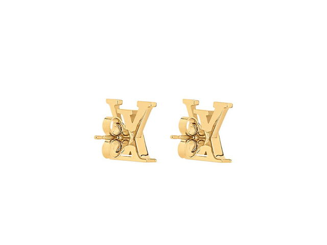 Louis Vuitton Louis Vuitton Iconic Enamel Earrings With Gold-Finish Brass And Pink Enamel - view 2