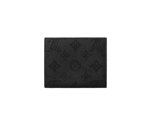 Louis Vuitton Louis Vuitton Iris Small Wallet In Mahina Calfskin With Silver Hardware Black - view 3