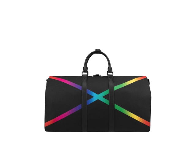 Louis Vuitton Louis Vuitton Keepall 50 Bandouliere In Black Taiga Leather With Matte Black Hardware - view 2