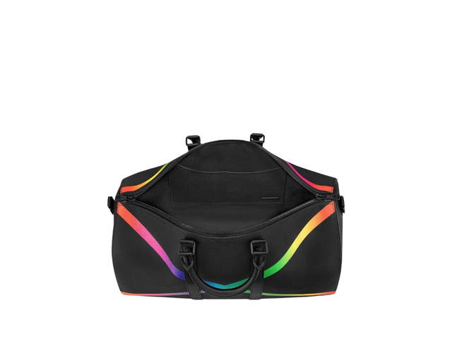 Louis Vuitton Louis Vuitton Keepall 50 Bandouliere In Black Taiga Leather With Matte Black Hardware - view 3