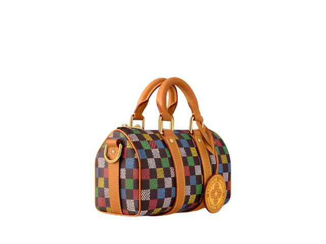 Louis Vuitton Louis Vuitton Keepall Bandoulière 25 In LV Vers Damier Ebene coated canvas With Aged-gold-tone hardware - view 3
