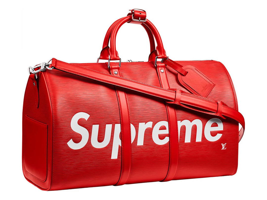Louis Vuitton Louis Vuitton x Supreme Keepall Duffle Bag