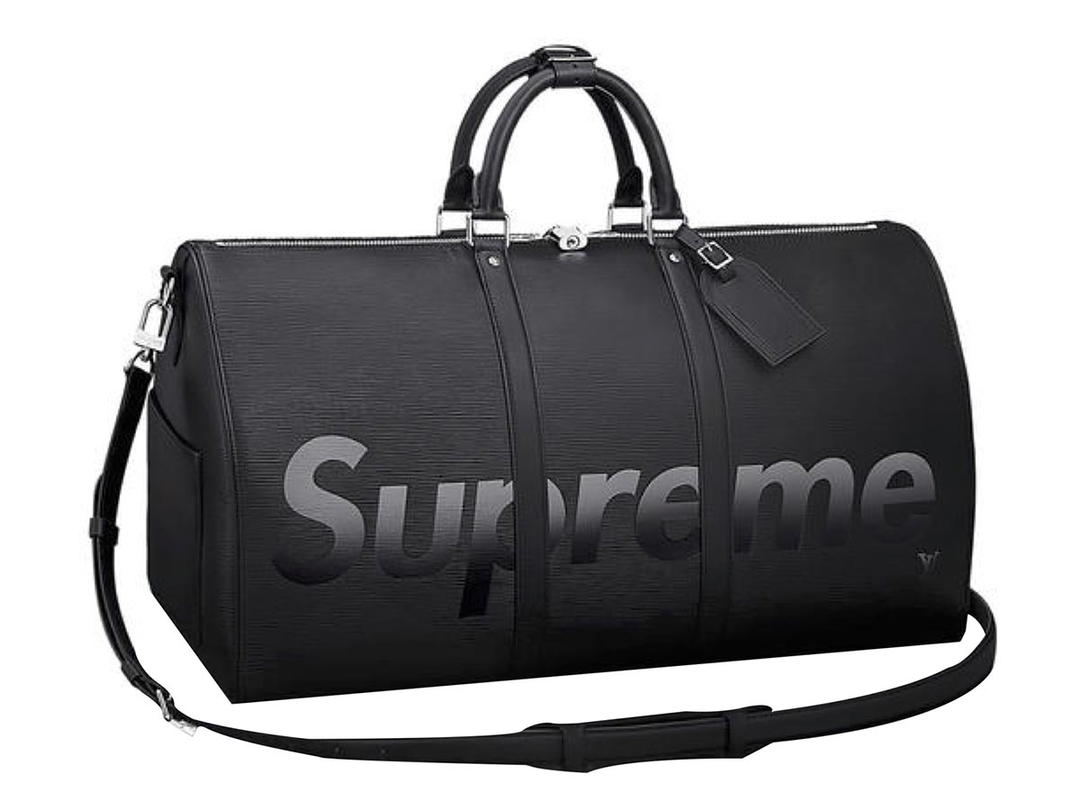 Louis Vuitton Louis Vuitton x Supreme Keepall Duffle Bag