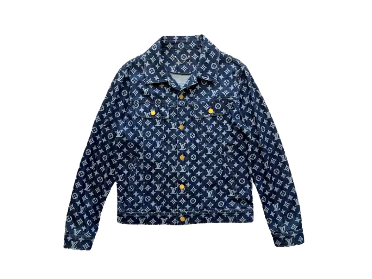Buy Louis Vuitton Kim Jones Monogram Denim Jacket | SASOM