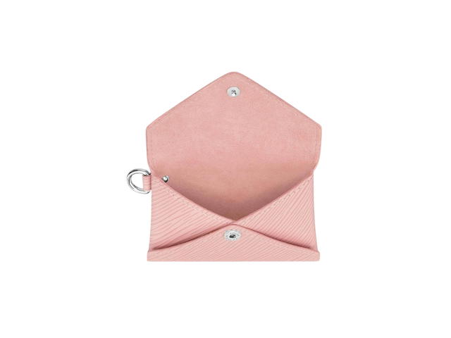 Louis Vuitton Louis Vuitton Kirigami Necklace In Epi Rose Ballerine With Silver-Color Hardware - view 2