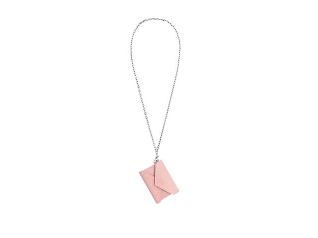Louis Vuitton Louis Vuitton Kirigami Necklace In Epi Rose Ballerine With Silver-Color Hardware - view 3