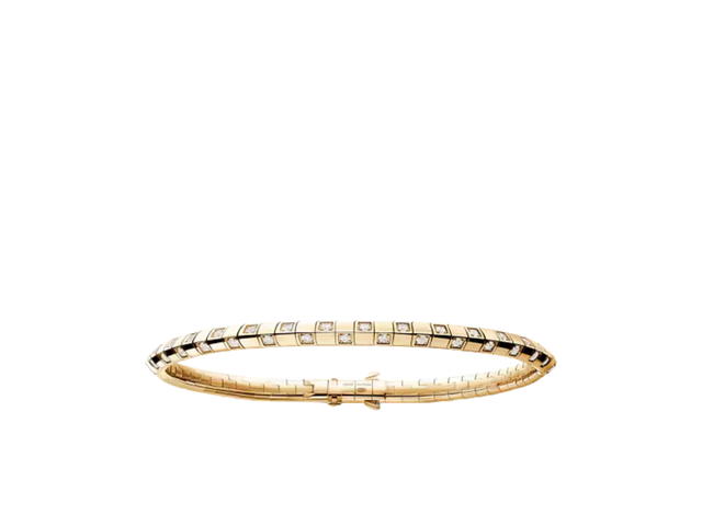 Louis Vuitton Louis Vuitton Le Damier De Louis Vuitton Small Bracelet In Yellow Gold And Diamonds - view 1