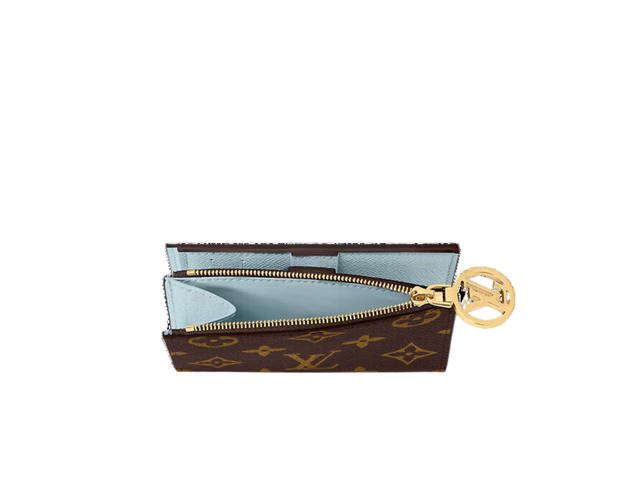 Louis Vuitton Louis Vuitton Lisa Wallet In Monogram Coated Canvas With Gold-Color Hardware Bleu Olympe - view 3