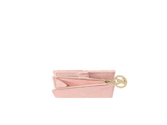 Louis Vuitton Louis Vuitton Lisa Wallet In Monogram Empreinte Leather With Light-Gold-Color Hardware Opale Pink - view 3