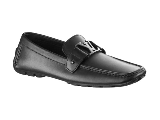 Louis Vuitton Louis Vuitton Logo Loafers Black - view 1
