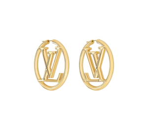 Buy Louis Vuitton Louise Hoop GM Earrings In Metal With Gold-Color Finish at Sasom – Authentic and Ready to Ship