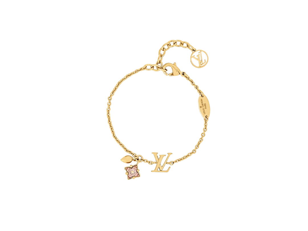 Louis Vuitton Louis Vuitton Loulougram Bracelet In Metal With Gold-Color Finish Hardware