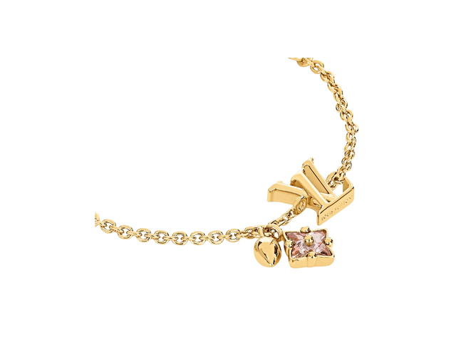 Louis Vuitton Louis Vuitton Loulougram Bracelet In Metal With Gold-Color Finish Hardware - view 2