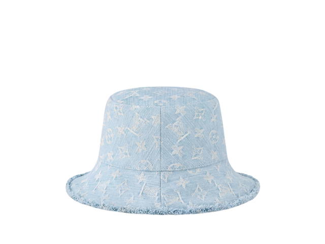 Louis Vuitton Louis Vuitton LV By The Pool Monogram Denim Bucket Hat Bleu Denim Dark - view 3