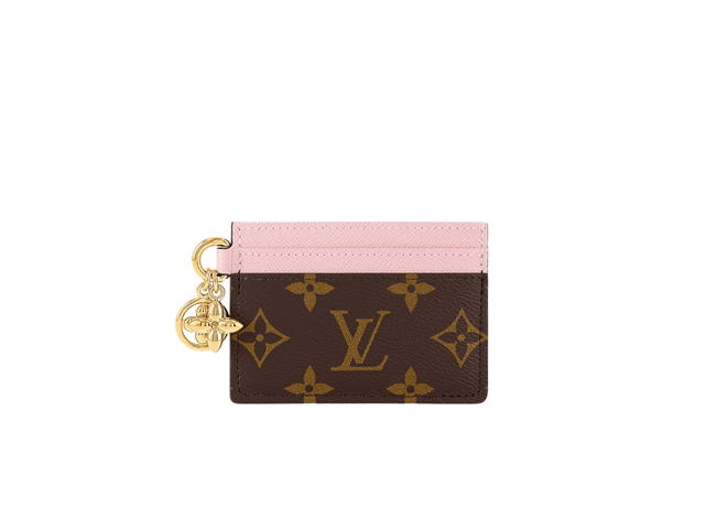 Louis Vuitton Louis Vuitton Card Holder In Monogram Coated Canvas And Cowhide Leather Rose Ballerine Pink - view 1