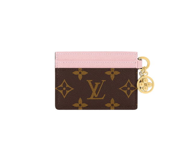 Louis Vuitton Louis Vuitton Card Holder In Monogram Coated Canvas And Cowhide Leather Rose Ballerine Pink - view 4