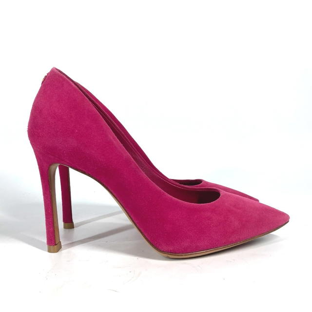 Louis Vuitton LOUIS VUITTON LV circle logo High heels Shoes shoes heel pumps suede pink - view 5