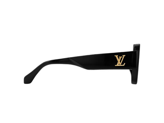 Louis Vuitton Louis Vuitton LV Clash Pilot Sunglasses In Black Acetate Frame With Orange Lenses - view 3