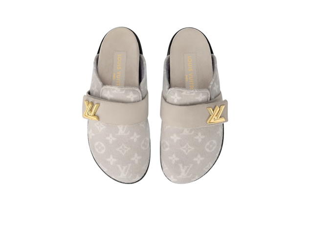Louis Vuitton Louis Vuitton LV Cosy Flat Comfort Clog Monogram Wool Grey (W) - view 3