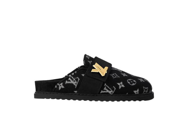Louis Vuitton Louis Vuitton LV Cosy Flat Comfort Clog Monogram Wool Noir (W) - view 1