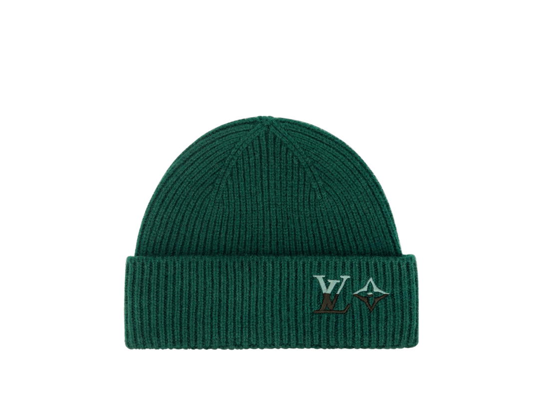 Louis Vuitton Louis Vuitton LV Dual Beanie In Cashmere Dark Green