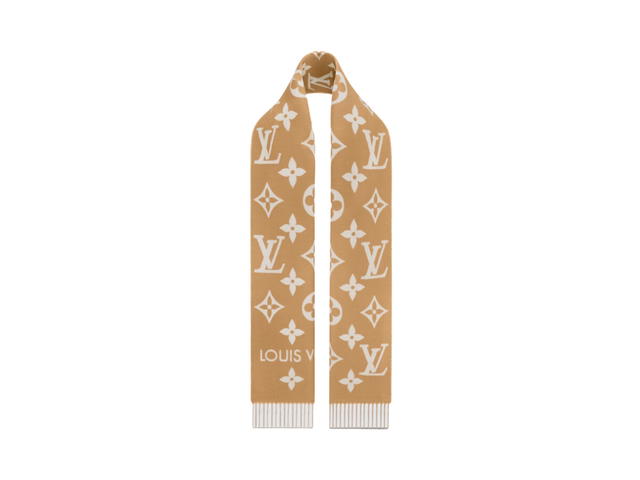 Louis Vuitton Louis Vuitton LV Essential Scarf In Monogram Pattern Beige - view 2