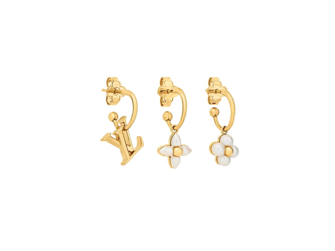 Louis Vuitton Louis Vuitton LV Floragram Earrings In Metal With Gold-Color Finish