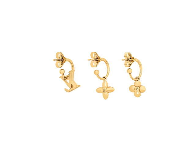 Louis Vuitton Louis Vuitton LV Floragram Earrings In Metal With Gold-Color Finish - view 2
