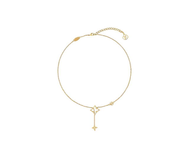 Louis Vuitton Louis Vuitton LV Flowergram Necklace In Gold-Tone Metal With Monogram Flower - view 1
