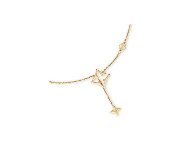 Louis Vuitton Louis Vuitton LV Flowergram Necklace In Gold-Tone Metal With Monogram Flower - view 2