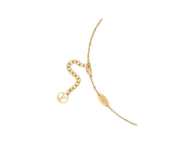 Louis Vuitton Louis Vuitton LV Flowergram Necklace In Gold-Tone Metal With Monogram Flower - view 3