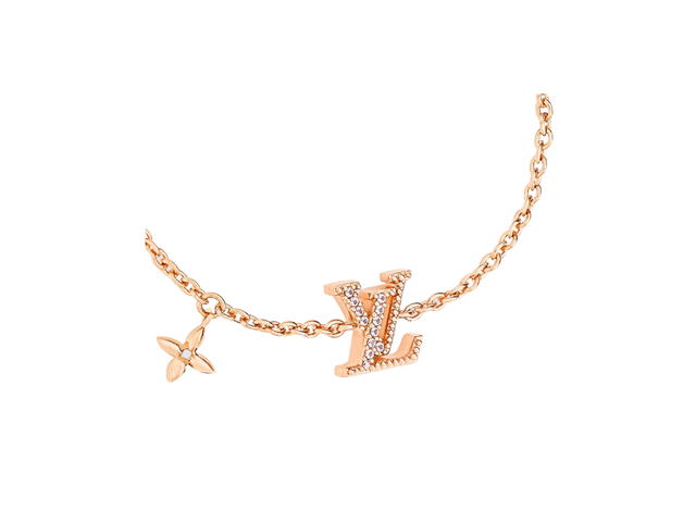 Louis Vuitton Louis Vuitton LV Iconic Blush Bracelet In Metal With Pink Gold- And Gold-Colour Finish Blush Pink - view 2