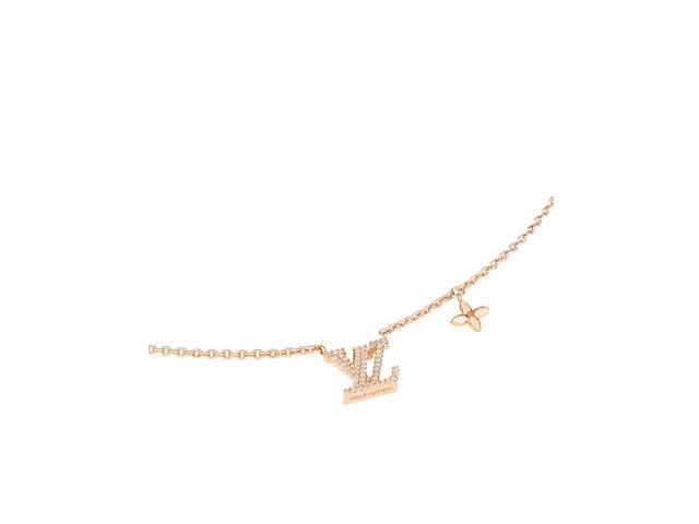 Louis Vuitton Louis Vuitton LV Iconic Blush Necklace In Metal With Pink Gold-Colour Finish Blush Pink - view 2