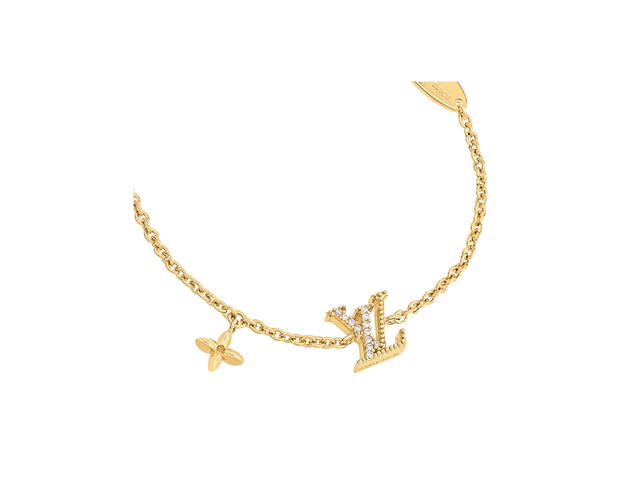 Louis Vuitton Louis Vuitton LV Iconic Bracelet In Metal With Gold-Color Finish Hardware - view 2