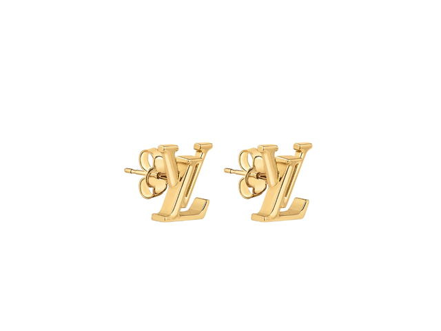 Louis Vuitton Louis Vuitton LV Iconic Earrings In Gold-Color Hardware - view 1