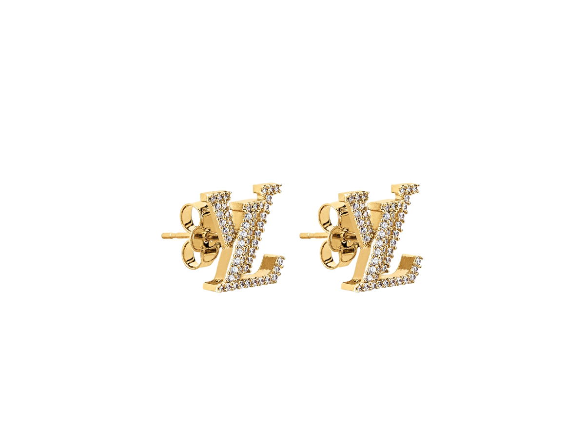 Louis Vuitton Louis Vuitton LV Iconic Earrings In Metal With Gold-Color Finish Hardware Gold