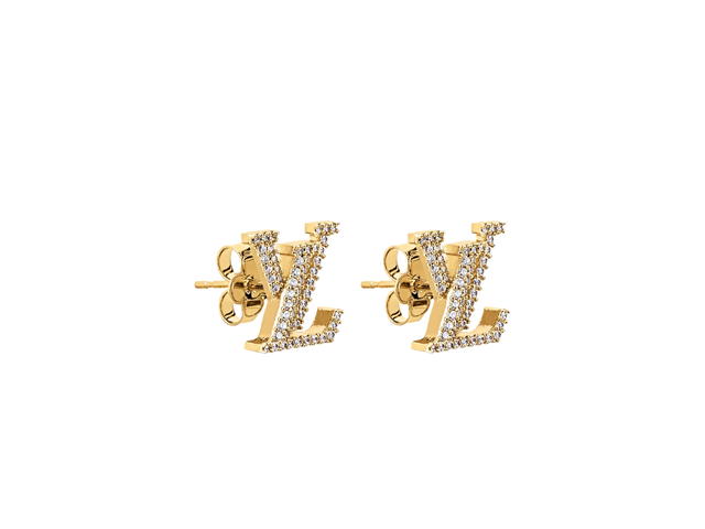 Louis Vuitton Louis Vuitton LV Iconic Earrings In Metal With Gold-Color Finish Hardware Gold - view 1