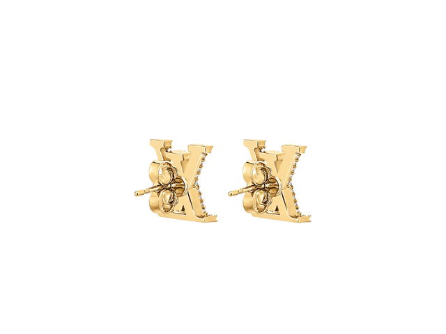 Louis Vuitton Louis Vuitton LV Iconic Earrings In Metal With Gold-Color Finish Hardware Gold - view 2