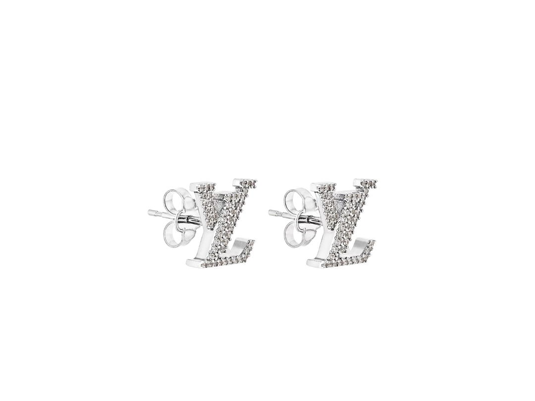 Louis Vuitton Louis Vuitton LV Iconic Earrings In Metal With Silver-Color Finish Hardware