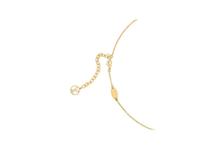 Louis Vuitton Louis Vuitton LV Iconic Enamel Necklace In Gold-Finish Metal With Pink Enamel - view 3