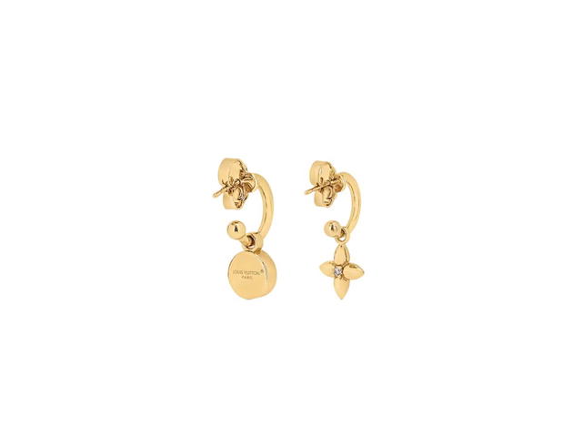 Louis Vuitton Louis Vuitton LV Iconic Heart Earrings Metal With Gold-Color Finish And Enamel - view 2