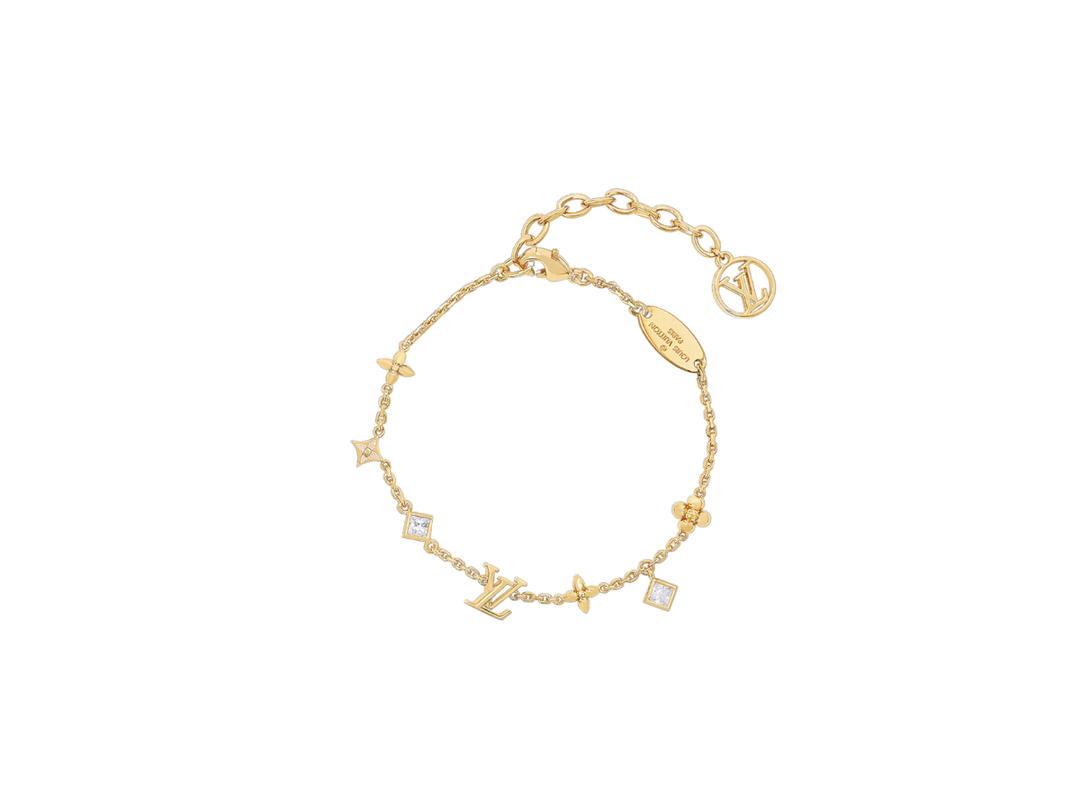 Louis Vuitton Louis Vuitton LV In the Sky Bracelet In Metal With Gold-Color Finish And Crystal