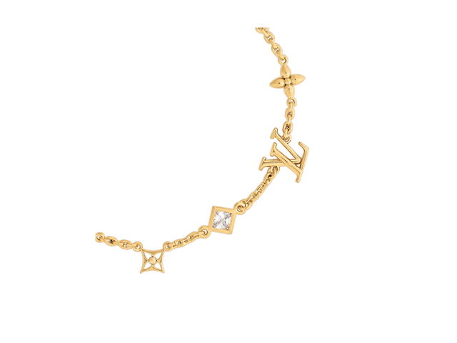 Louis Vuitton Louis Vuitton LV In the Sky Bracelet In Metal With Gold-Color Finish And Crystal - view 2