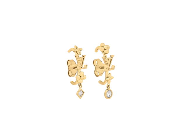 Louis Vuitton Louis Vuitton LV In The Sky Earrings Metal With Gold-Color Finish - view 1
