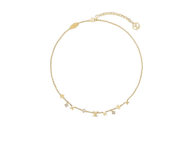 Louis Vuitton Louis Vuitton LV In The Sky Necklace In Metal With Gold-Color Finish And Crystal - view 1