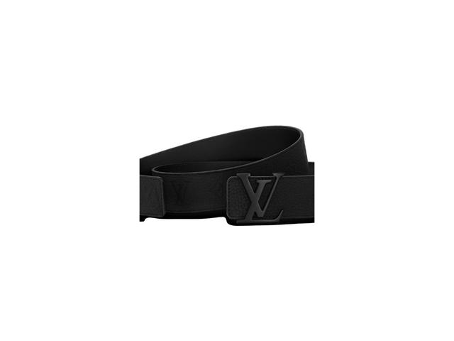 Louis Vuitton Louis Vuitton Initiales 40MM Reversible Belt In Taurillon Leather Recto Side And Double-Sided Calf Leather Embossed Monogram Pattern Black - view 4
